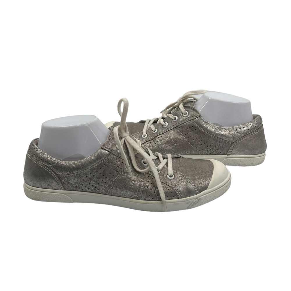 Josef Seibel Platin Silver Caren 01 Lace Up Sneakers Size 40 Women’s